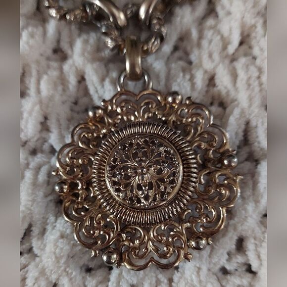 Vintage Bergere Designer Pendant Necklace - Picture 3 of 6